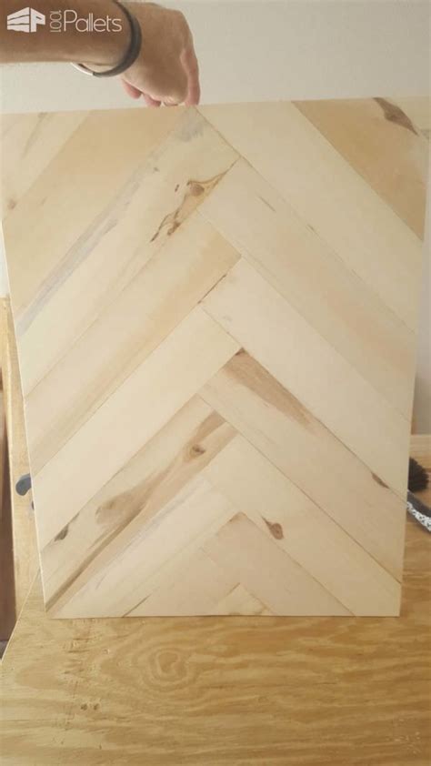 How To Make A Pallet Herringbone Serving Tray In Steps