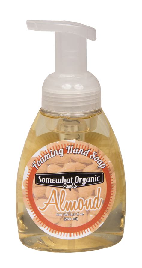 Almond Organic Foaming Hand Soap Pump Somewhat Organic Soap Co