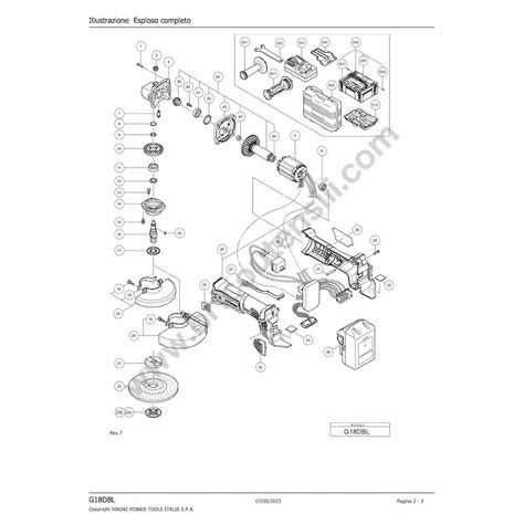 Ricambi Hitachi Per Smerigliatrice A Batteria G Dbl