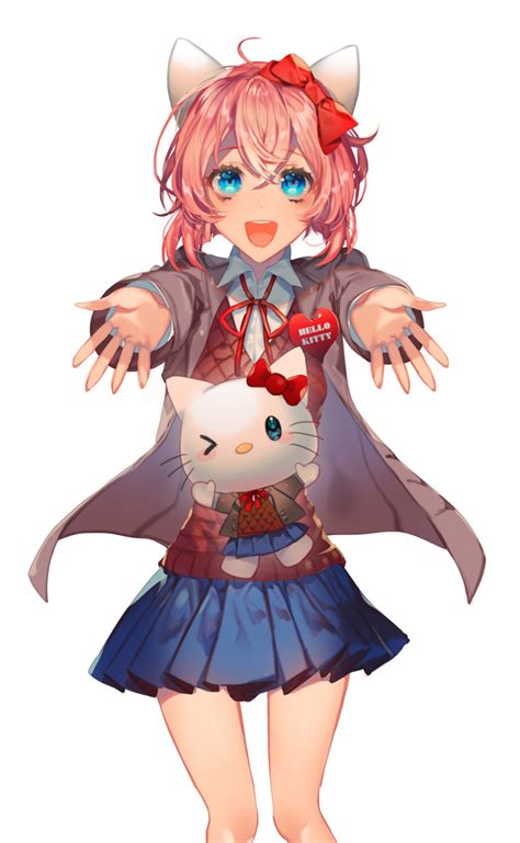 Hello Kitty Sayori By ヤクスケ On Pixiv Rddlc