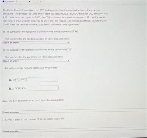 Solved The Kyoto Protocol was signed in 1997, and required | Chegg.com