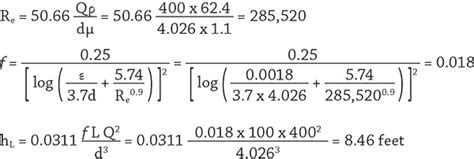 Calculating Head Loss in a Pipeline