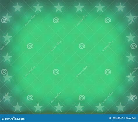 Faded Green Stars Border Stock Illustration Illustration Of Stars