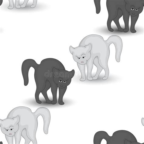 Teste Padr O Sem Emenda Bonito Gatos Engra Ados Vetor Ilustra O Do