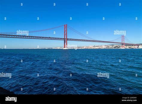The 25 De Abril Bridge Ponte 25 De Abril Is A Suspension Bridge In