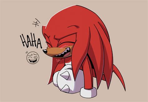 Download Knuckles The Echidna Cute Haha Art Wallpaper