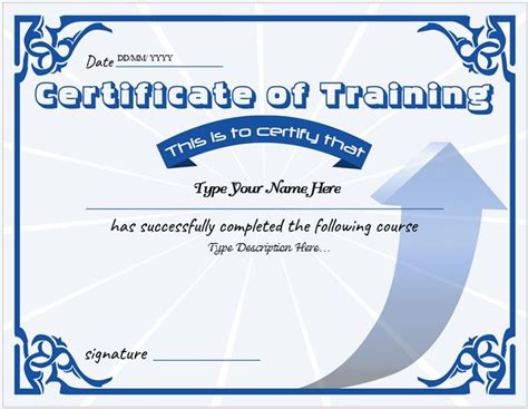 Certificates of Training Templates | Professional Certificate Templates