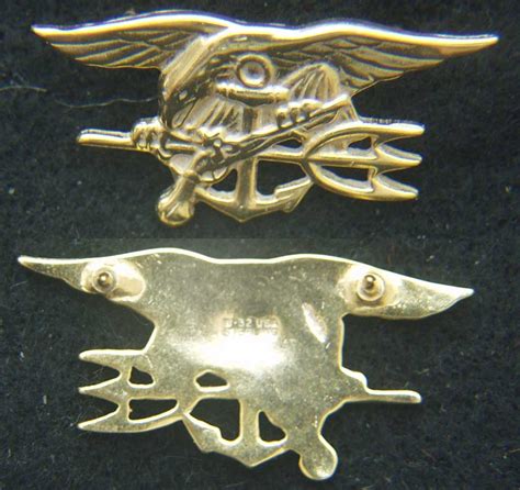 US Navy Seals Insignia Sterling / Gold Plate Mess Dress Badge | North ...