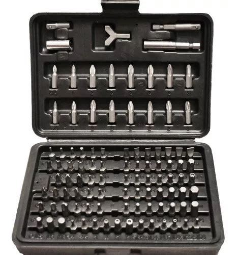 Juego Set Puntas Atornillador Destornillad 100 Pz Allen Torx