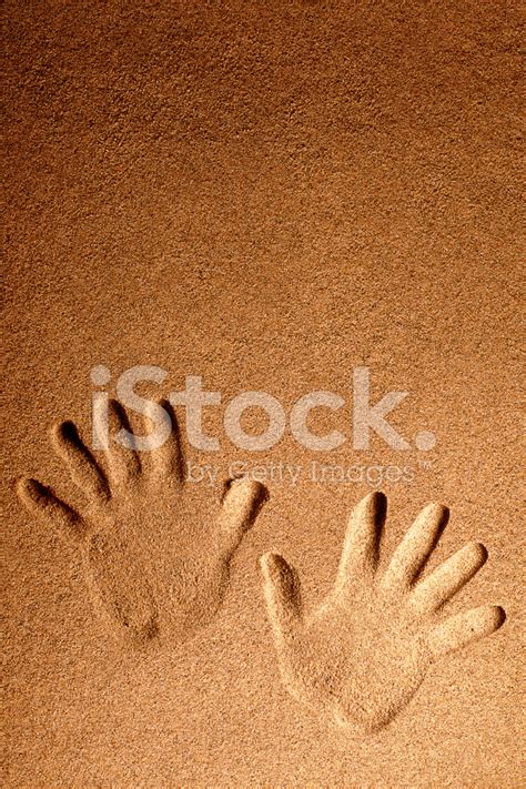 Handprints In The Sand Stock Photo | Royalty-Free | FreeImages