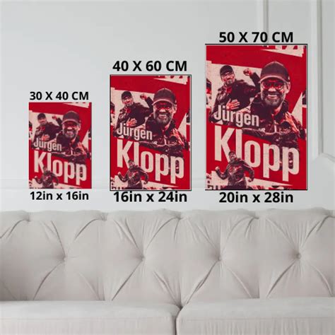 Jurgen Klopp Manager Poster Liverpool Fc Football Art Premium Quality