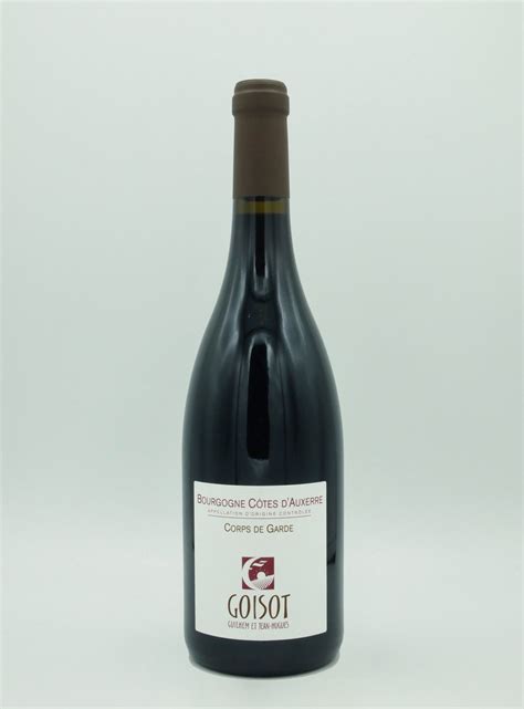 Domaine GOISOT AOC Bourgogne Côtes d Auxerre Corps de Garde 2020 Rouge