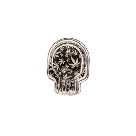 Cenicero De Cristal Calavera Fluorescente Pack De