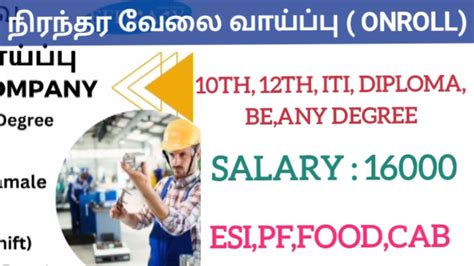 Jobs In Manufacturing Company Today Job Opening In Chennai Jobs In