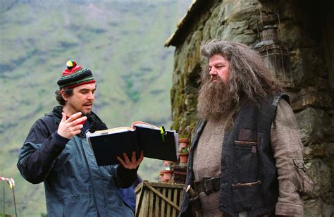 Alfonso Cuarón and Robbie Coltrane — Harry Potter Fan Zone