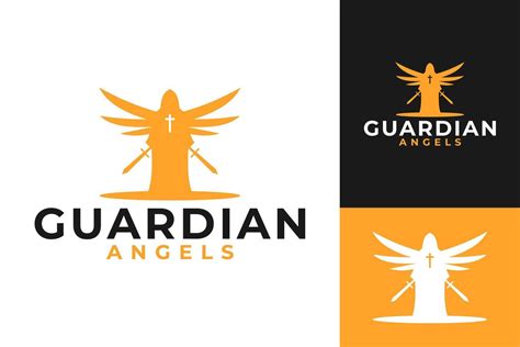 Guardian Angels Wings Cross Logo Design 40279187 Vector Art At Vecteezy