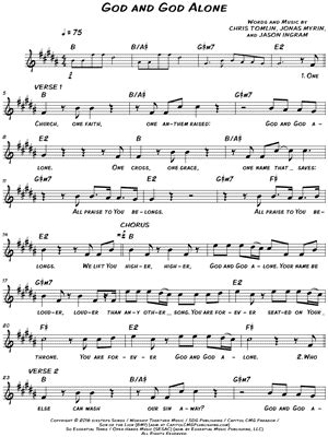 "God and God Alone" Sheet Music - 5 Arrangements Available Instantly ...