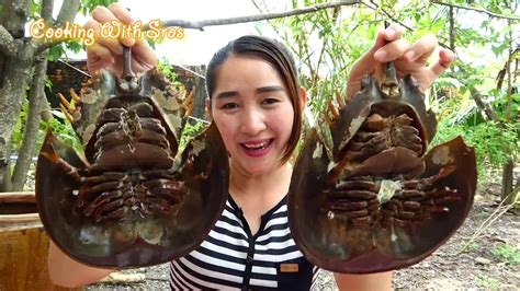 Yummy Horseshoe Crab Salad Cooking Horseshoe Crab Cooking Cooking