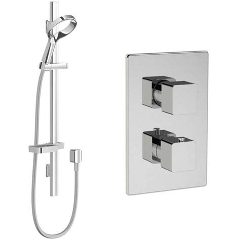 Methven Kiri Chrome ABS Thermostatic Shower Mixer Valve Aurajet Aio