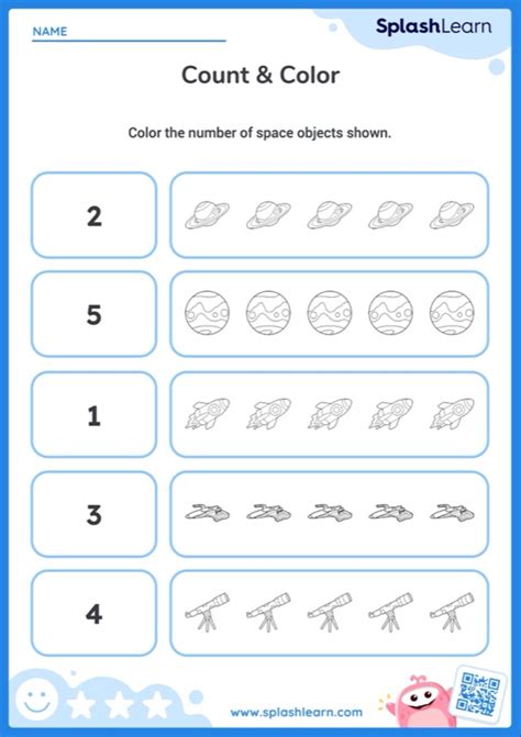 Counting Worksheets For 1st Graders Online Splashlearn