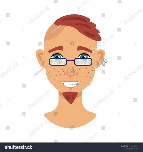 portrait face creator composition isolated human stock vector royalty