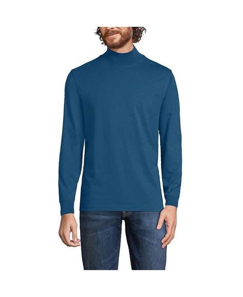 Lands End Big And Tall Super T Mock Turtleneck Macys