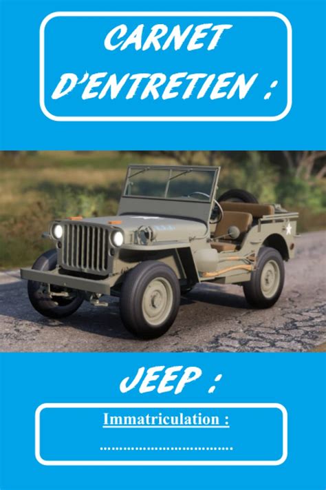 Buy Carnet D Entretien Jeep Carnet D Entretien Universel Pour V Hicule