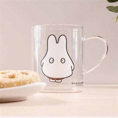 ミッフィー マグカップ グッズ 耐熱ガラスマグ miffy おしゃれ 可愛い ボリス 18497 あなろ インテリア雑貨 通販