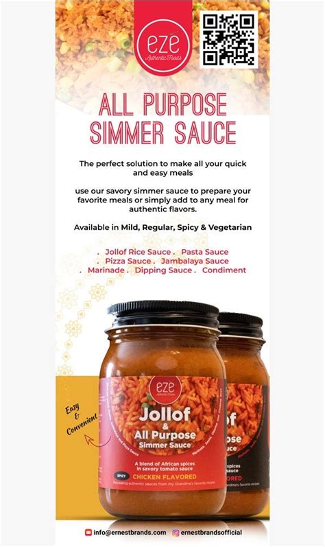 Jollof All Purpose Simmer Sauce Regular Spiced Etsy