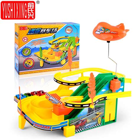 YUSHIXING Electric Mini Race Track Car Airplane Round Toy Music & Light ...