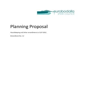 Fillable Online Planning Proposal Housekeeping Amendments To City