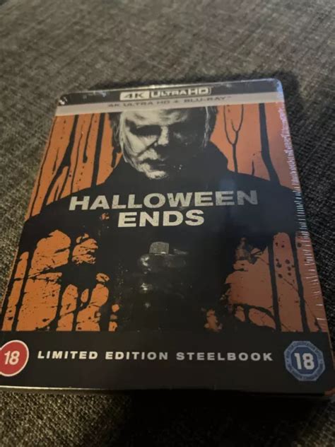 Halloween Ends Limited Edition Steelbook 4k Ultra Hd Blu Ray New
