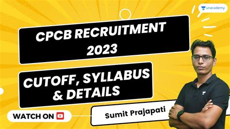 CPCB Recruitment 2023 Cutoff Syllabus And Details Sumit Prajapati