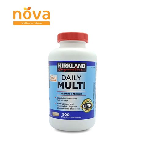 Kirkland Signature Daily Multi Vitamins And Minerals 500 Tablets Bottle Shopee Philippines