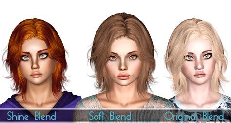 Newsea`s Chain Reaction Hairstyle Retextured By Sjoko Sims 3 Hairs