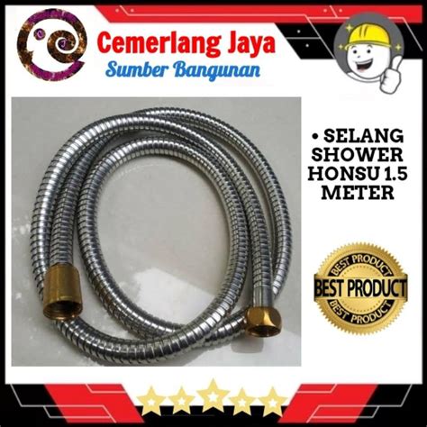 Jual Selang Shower Honsu Meter Selang Shower Stainless Kepala