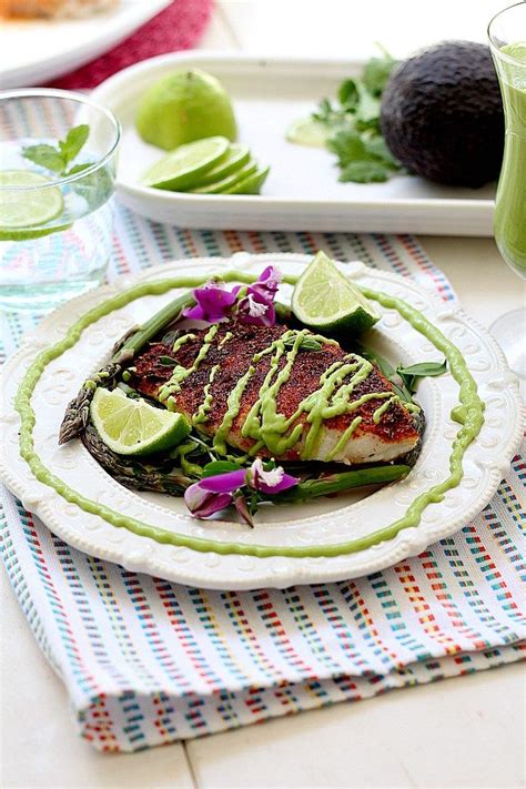 Blackened Rockfish Recipe With Avocado Sauce Delightful Mom Food