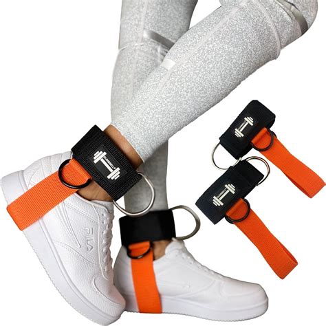 Amazon Dumbbell Ankle Strap With Steel D Rings Glute Straps