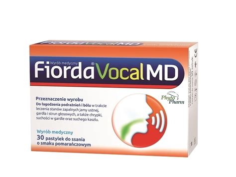 Fiorda Vocal Md Smak Pomara Czowy Pastylek Do Ssania W Apteka