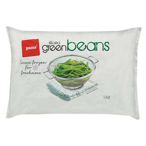 Pams Frozen Sliced Green Beans 1kg Prices FoodMe