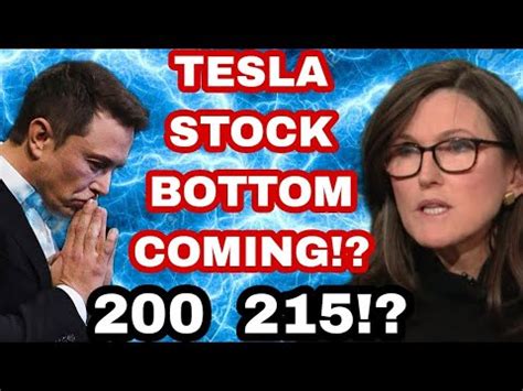 Tesla Stock CRASH OVER SOON TSLA STOCK BOTTOM IS SET Cathie Wood