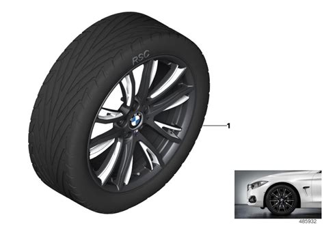 Bmw Wheel And Tyre Set Summer Matt Black Lllparts