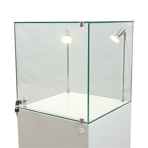 Glass Display Cabinet Uv Bonded By Exhibition Plinths Exhibition Plinths