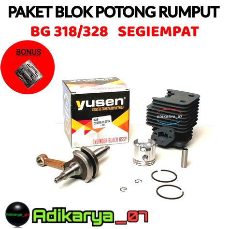 Paket Cylinder Blok Mesin Potong Rumput Krek As Kruk As Mesin Potong