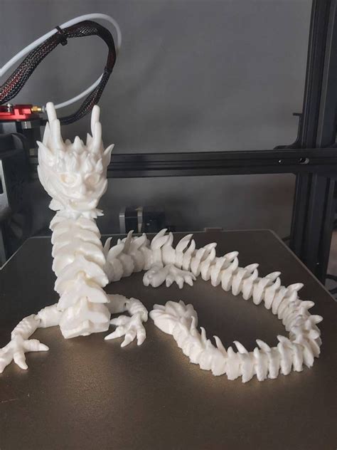 Flexible D Printed Imperial Chinese Prime Dragon All Articulated Fun