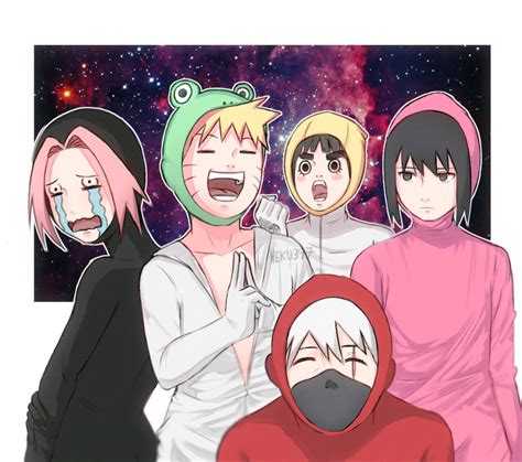 Haruno Sakura Uzumaki Naruto Uchiha Sasuke Hatake Kakashi Rock Lee And 2 More Naruto And 2