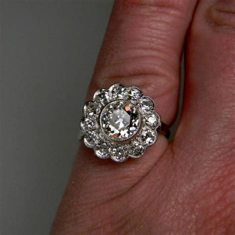 Large Diamond Cluster Ring | DB Gems