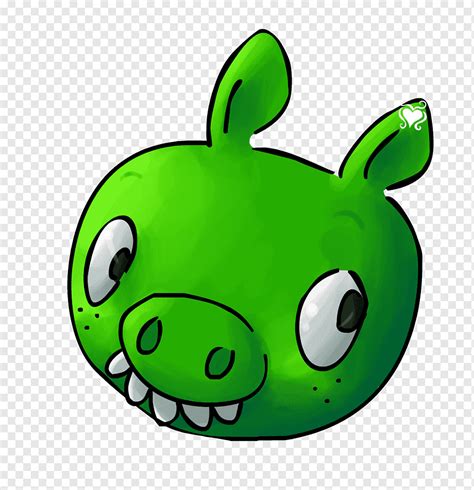 Bad Piggies Drawing The Mechanic Bad Piggies Grass Snout Smile Png