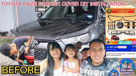 TOYOTA RAIZE GARNISH COVER INSTALLATION TAGALOG DIY Toyotaraize