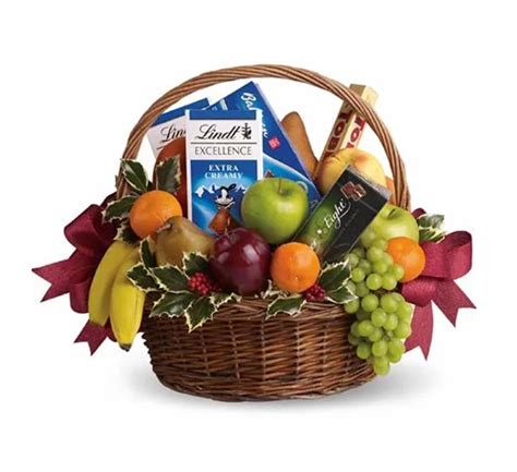 Fruits And Chocolate Gift Basket - VIP Floral Designs